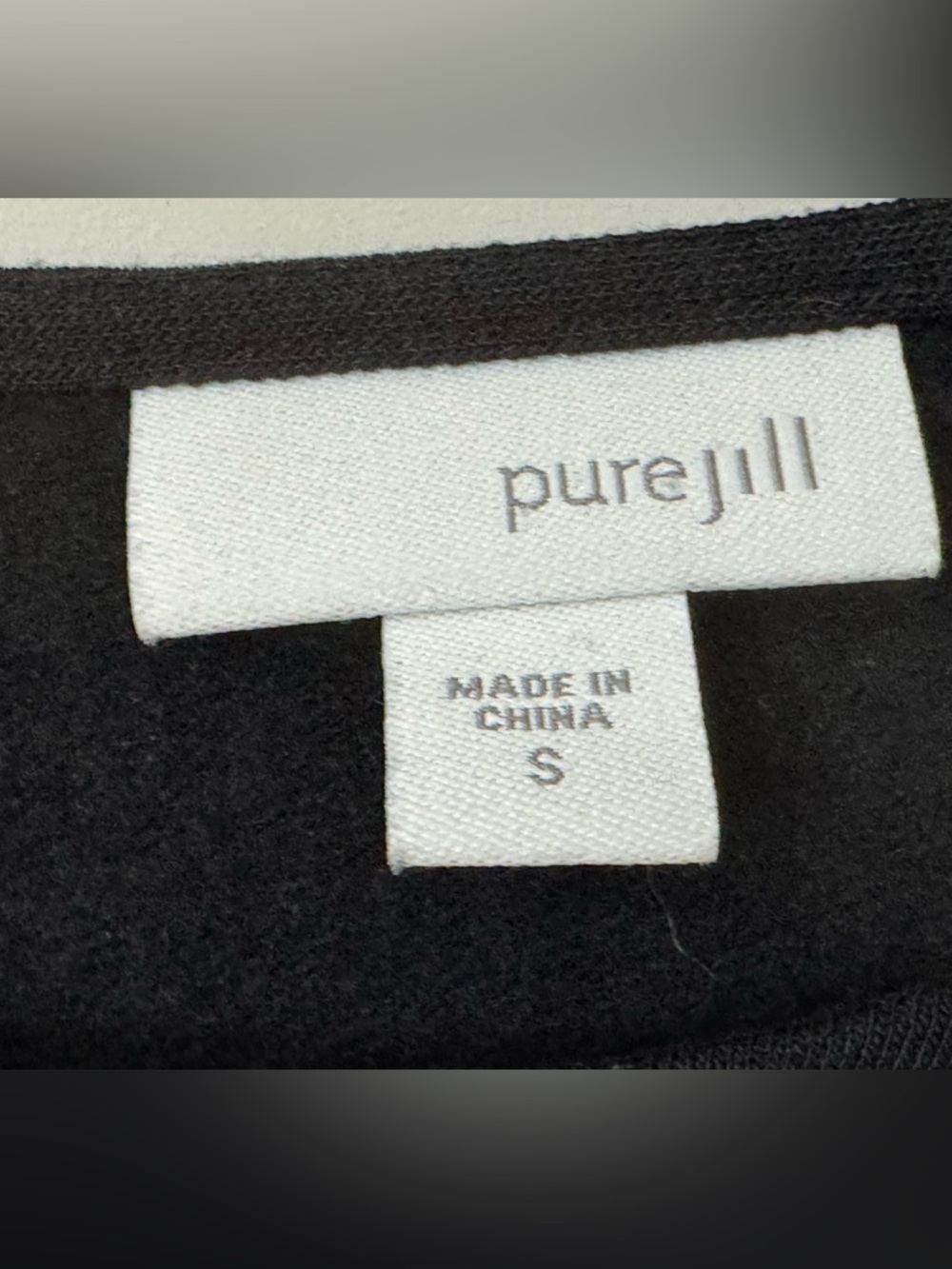 Pure Jill Relaxed Fit Pull Over Tunic Black Size S View 3